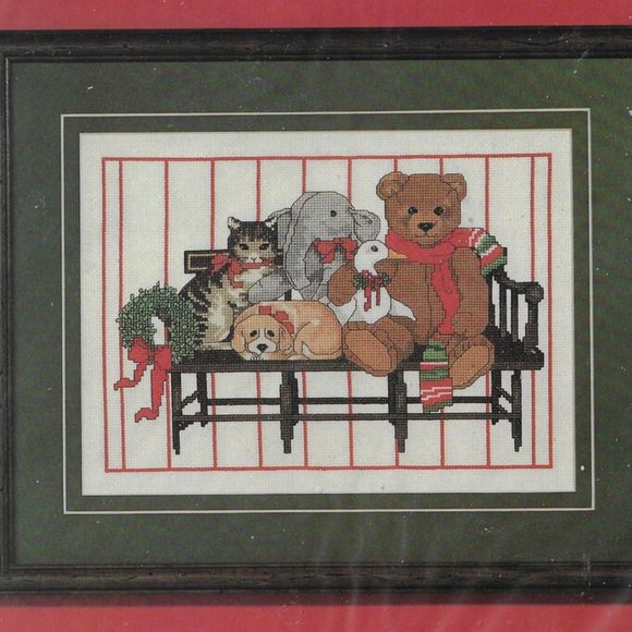 Vintage Janlynn Counted Cross Stitch Kit "Animal Portrait"  12" x 9" New/Sealed - Picture 2 of 8